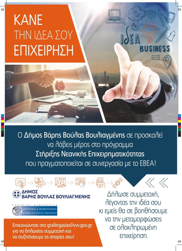 Πρόσκληση Συμμετοχής στο Πρόγραμμα Στήριξης Νεανικής Επιχειρηματικότητας (Start Ups)