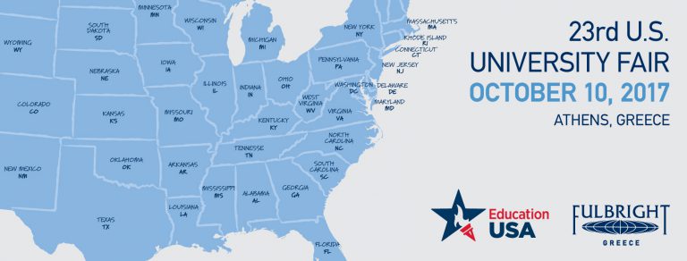 FULBRIGHT GREECE: 23RD U.S. UNIVERSITY FAIR IN ATHENS / OCTOBER 10, 2017 AT THE CROWNE PLAZA HOTEL