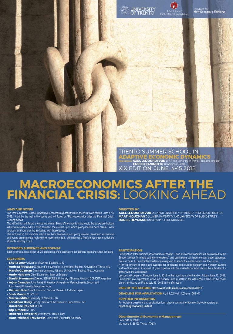 CEEL PROGRAM IN ADAPTIVE ECONOMIC DYNAMICS