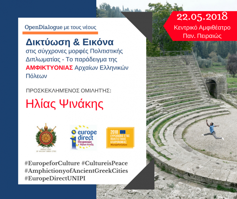 ΔΙΚΤΥΩΣΗ ΚΑΙ ΕΙΚΟΝΑ ΣΤΙΣ ΣΥΓΧΡΟΝΕΣ ΜΟΡΦΕΣ ΠΟΛΙΤΙΣΤΙΚΗΣ ΔΙΠΛΩΜΑΤΙΑΣ – ΤΟ ΕΠΙΤΥΧΗΜΕΝΟ ΠΑΡΑΔΕΙΓΜΑ ΤΗΣ ΑΜΦΙΚΤΥΟΝΙΑΣ ΑΡΧΑΙΩΝ ΕΛΛΗΝΙΚΩΝ ΠΟΛΕΩΝ