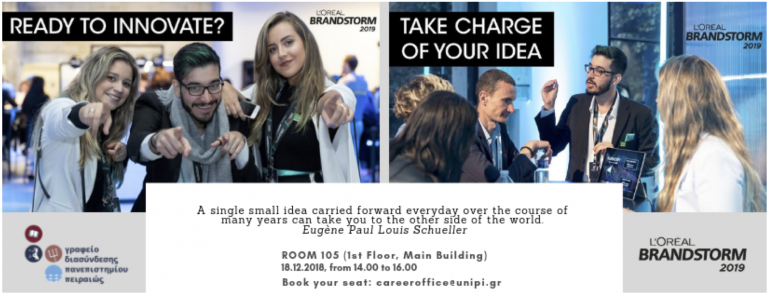 WORKSHOP BRANDSTORM LOREAL 18/12/2018