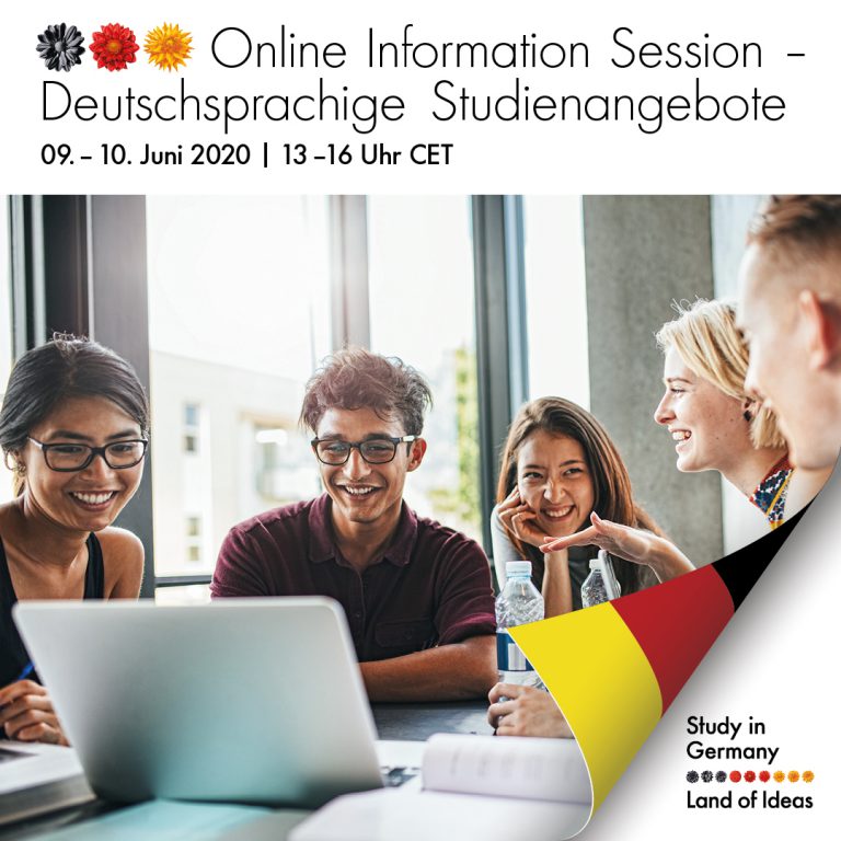 1Η ΠΑΓΚΟΣΜΙΑ ONLINE INFORMATION SESSION ΤΟΥ STUDY-IN-GERMANY ΓΙΑ ΓΕΡΜΑΝΟΦΩΝΑ ΠΡΟΓΡΑΜΜΑΤΑ ΣΠΟΥΔΩΝ