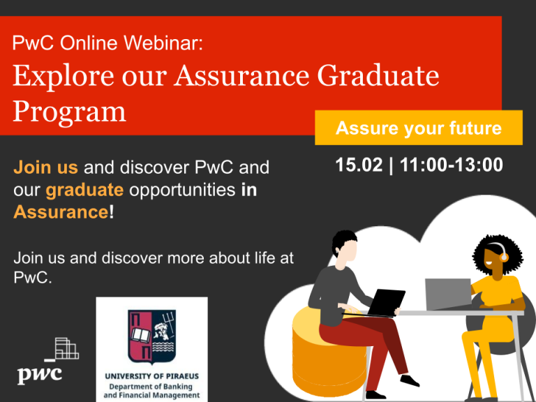 EXPLORE OUR ASSURANCE GRADUATE PROGRAM – PWC